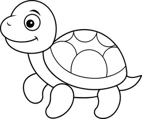 Tertial black and white vector illustration for coloring book