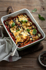 involtini roulés de légumes à la sauce tomate fromage et pesto aubergine