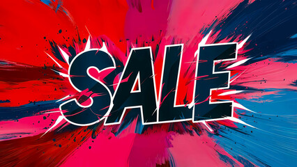 Black Friday Sale: Bold Brushstrokes, Vibrant Colors Demand Attention. Discover Dynamic Discounts and Special Promotions on Striking, Minimalistic Banner Perfect for Online Shopping, Business Boosts
