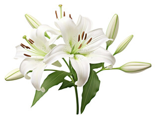 Fototapeta premium PNG Lily blossom flower plant.