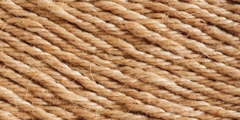 Close-up of a Natural Fiber Rope