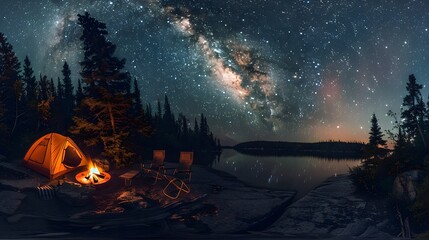 Camping Under the Milky Way