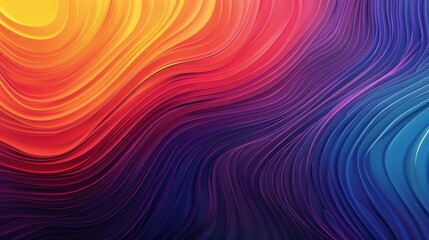 Fototapeta premium Abstract Wavy Pattern in Vibrant Colors