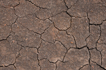 Wall texture soil dry crack pattern of drought lack of water of nature brown old broken background.