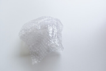 lumpy of plastic shockproof on white background