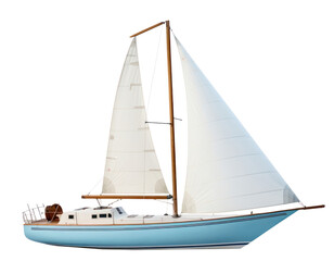 Fototapeta premium PNG Sailboat watercraft vehicle yacht.