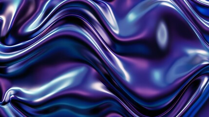 Obraz premium Abstract Purple and Blue Swirling Fabric