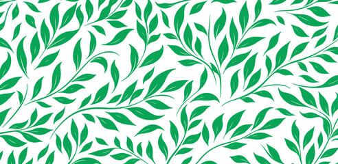 Fototapeta premium leaf pattern Seamless background