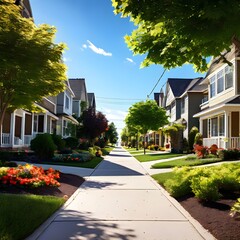 neighborhood sidewalk
