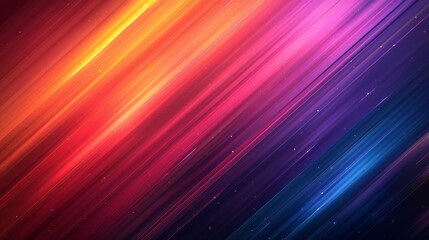 Abstract Diagonal Lines and Glowing Particles