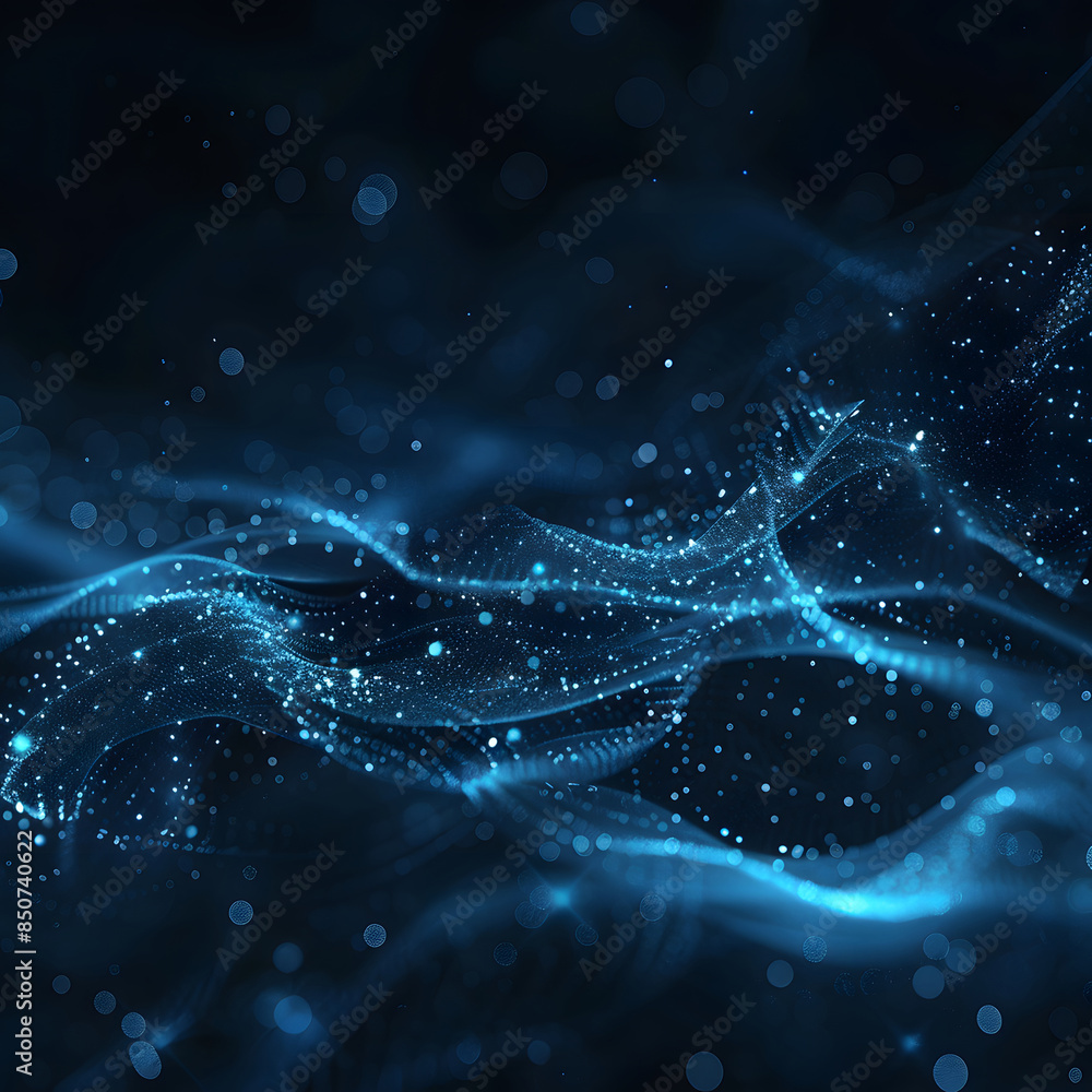 Poster abstract technology particles mesh background design