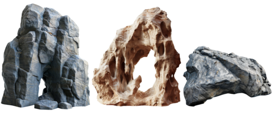 rock formation clipart isolated on transparent background, png, cut out , di cut