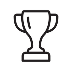 Trophy icon. Trophy cup, winner cup, victory cup icon. Reward symbol sign for web and mobile.