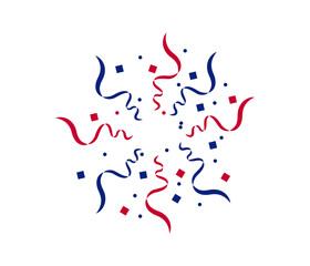  Fireworks Fourth of July.Fireworks with a red and blue stars and sparks . United states of america independence day fireworks. Red, blue fireworks for 4th of July .