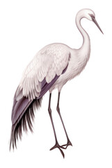 Fototapeta premium PNG Crane animal bird waterfowl.