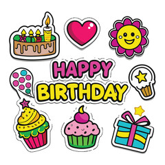 Happy birthday vector design