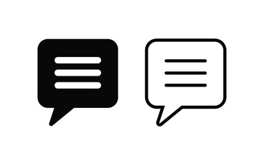Chat or message icon vector illustration