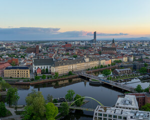 Panorama miasta Wroclawia © sopthedrone