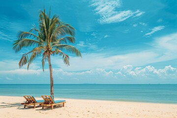 beach with palm trees
Summer with style