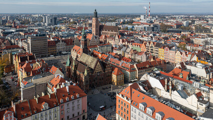 Wroclawski Rynek i kamienice © sopthedrone