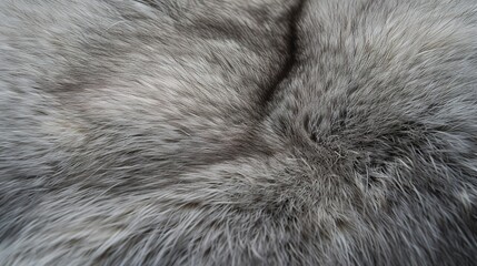 Fototapeta premium Close-up of chinchilla fur, gentle morning light, ultra-soft and velvety with a light gray color. 