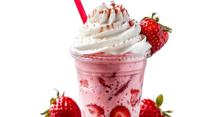 strawberry ice cream with strawberry