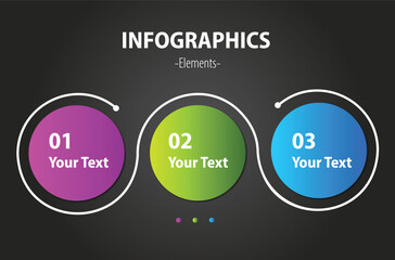 Professional steps infographic Free Vector
