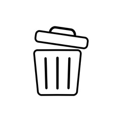 Trash icon vector. trash can icon. Delete icon vector