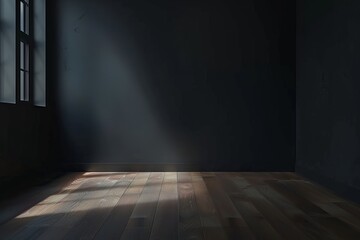 empty room with a wall and floor