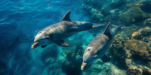 Fototapeta premium Delfine