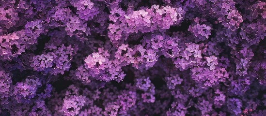 Obraz premium A beautiful and natural lilac flowers purple