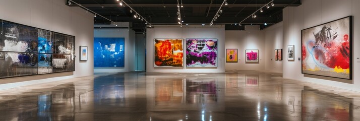 Art Installation in a Modern Gallery