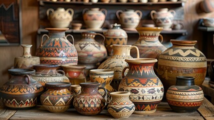 Native American pottery, Santa Fe, New Mexico