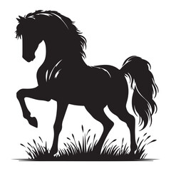 Horse silhouette logo