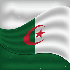 Algeria Flag design vector template