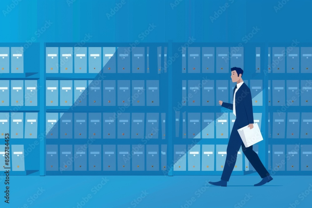 Poster an administrator arranges online data, arrangements for file management, arranges online data, and a