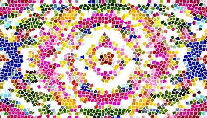 Colorful Abstract Mosaic Pattern Design