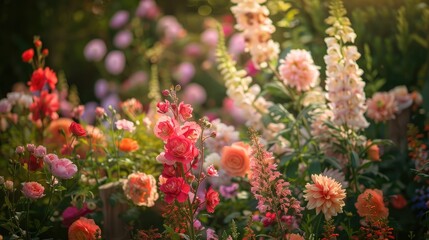 Obraz premium Blooms in the garden floral