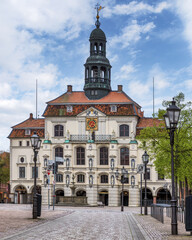 Old town hall in the hanseatic city of L&uuml;neburg