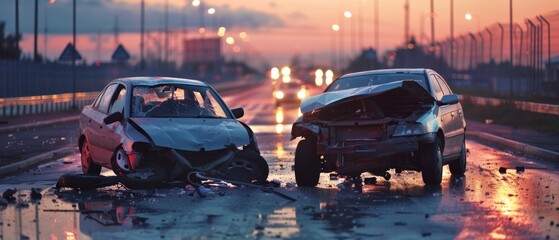 Devastating Consequences of Drunk Driving Head-on Collision at Dawn with Intoxicated Driver