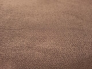 Close up of brown fabric texture