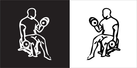  IIlustration Vector graphics of Workout Routine icon