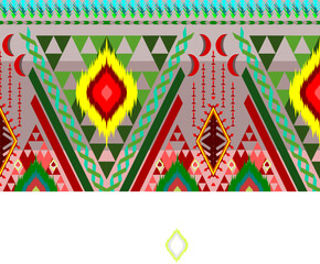 Traditional oriental ethnic pattern embroidery. Abstract vector Aztec style design for textures, fabric, clothing, wrapping, decoration, sarong.
