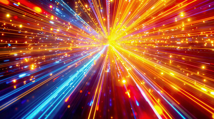 A high-resolution 3D render of an abstract multicolor spectrum background