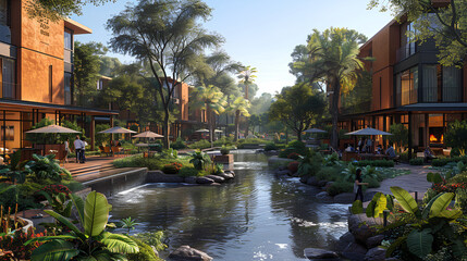 Obraz premium Customers participating in a community event hosted