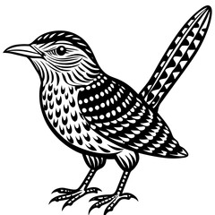 solid-silhouette-cactus-wren-animal-vector