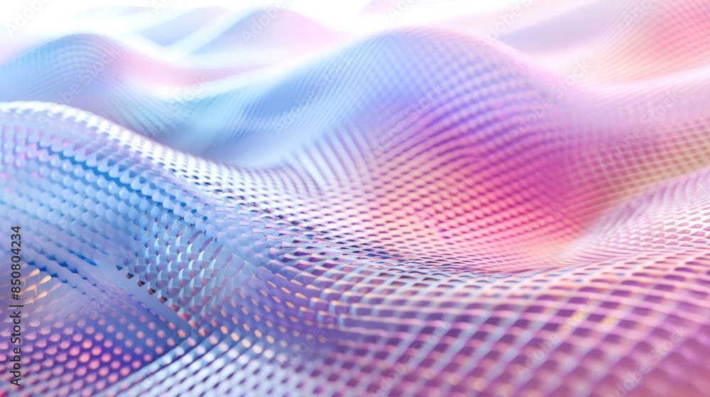 Poster abstract vibrant colorful gradient wave pattern with a soft mesh texture. future technology backgrou