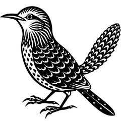 solid-silhouette-cactus-wren-animal-vector