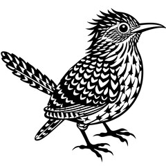 solid-silhouette-cactus-wren-animal-vector