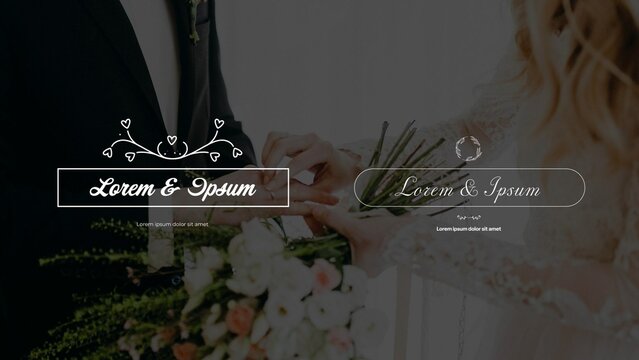 Classic Wedding Announcement Text Title Opener